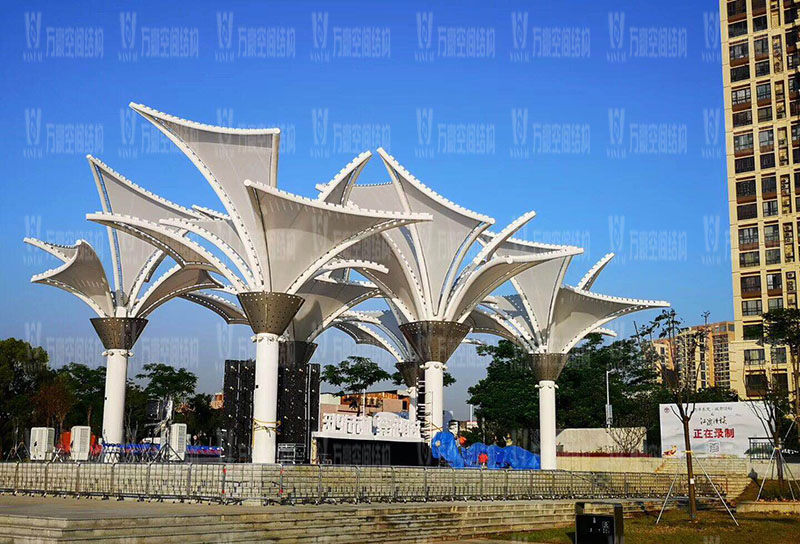 PTFE膜結構膜材具備哪些特點？PTFE膜結構膜材為什么能成為膜結構領域主流材料？