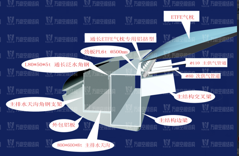 ETFE膜結構優質結構獎|橫琴中拉經貿園區ETFE天幕膜結構項目