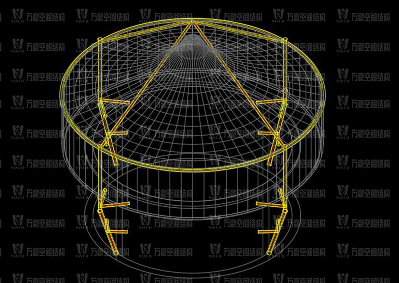 淮安鹽化新材料產業園區污水處理廠膜結構項目竣工