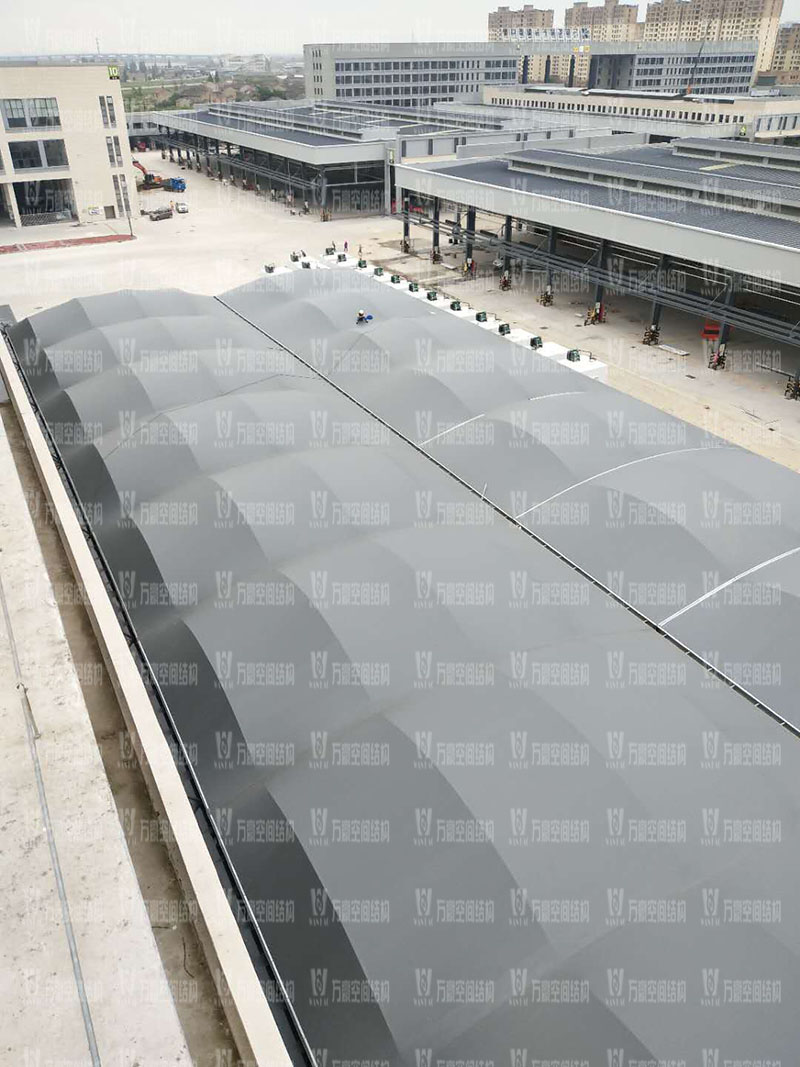 奉化方橋農(nóng)副膜結(jié)構(gòu)雨棚工程項目竣工