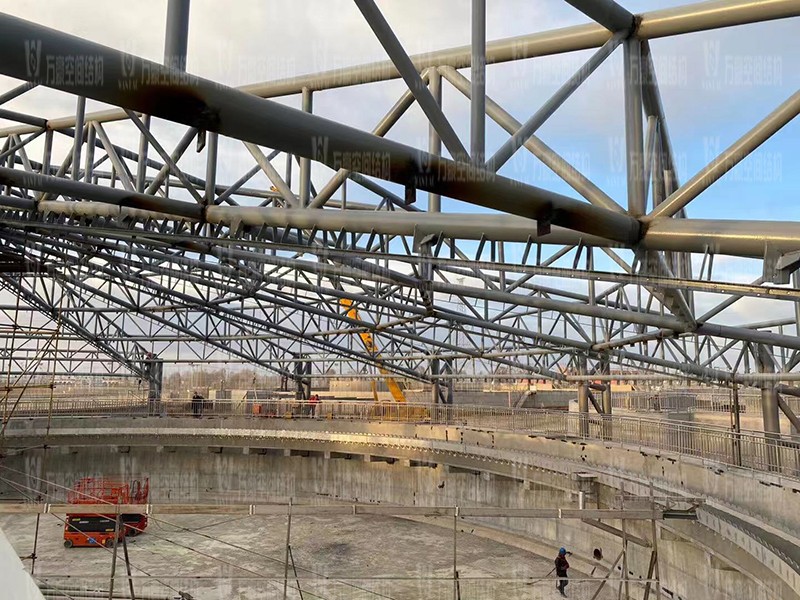 格爾木工業園昆侖工業區工業污水廠污水池保溫膜結構工程