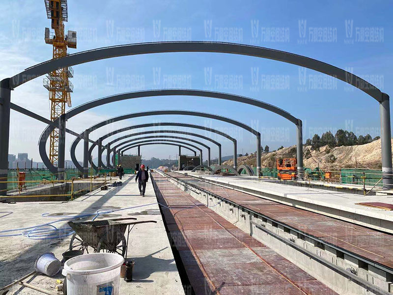 清遠磁懸浮項目蓮湖車站異型鋼結構項目