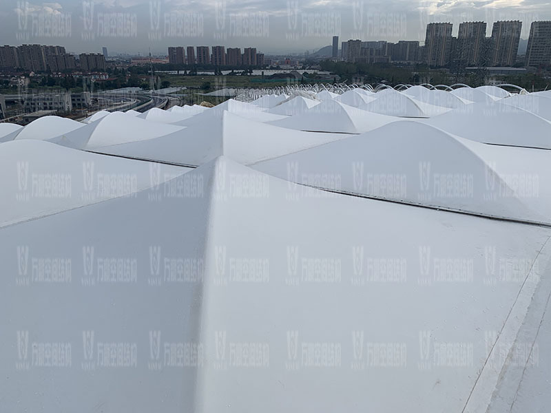 萬豪空間結構員工到杭州亞運會棒（壘）球體育文化中心膜結構項目學習交流