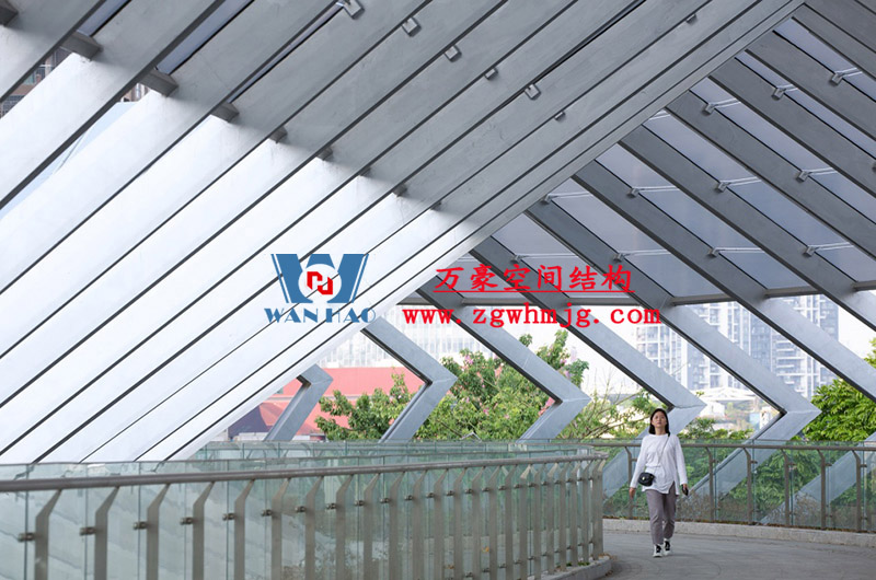 深圳龍崗三館一城ETFE連廊膜結構項目