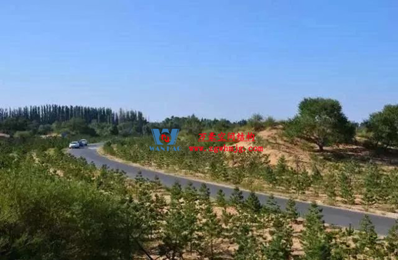 芳菲四月，共鑒美好！陜西定邊馬蓮灘沙漠公園鋼膜結構工程最新進展播報