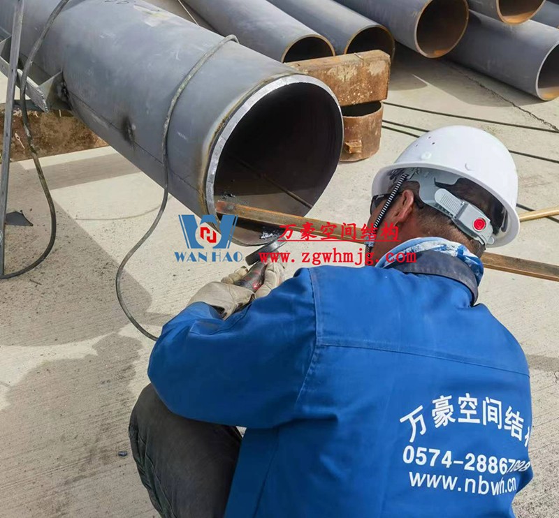 芳菲四月，共鑒美好！陜西定邊馬蓮灘沙漠公園鋼膜結構工程最新進展播報