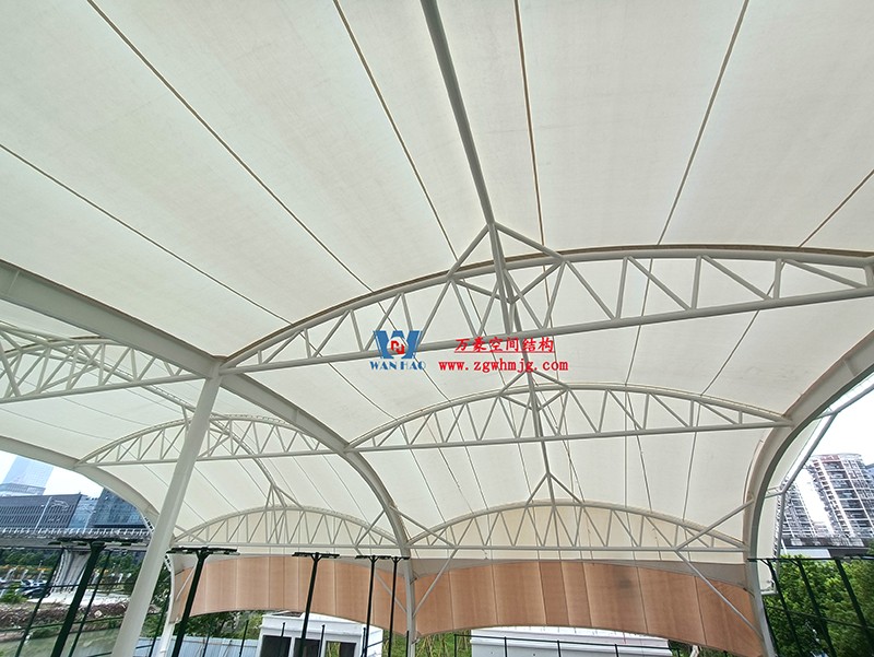 溫州惠民路西側綠地球場鋼膜結構工程