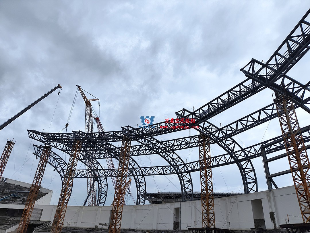 瑞麗國際文體中心建設項目體育場屋面膜結構工程