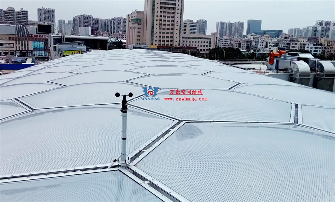 茂名總匯天街ETFE氣枕商業(yè)天幕，打造光影藝術(shù)“場景”