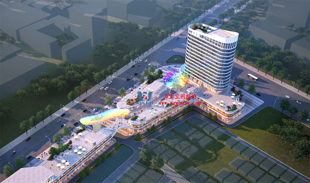 茂名總匯天街ETFE氣枕商業(yè)天幕，打造光影藝術(shù)“場景”