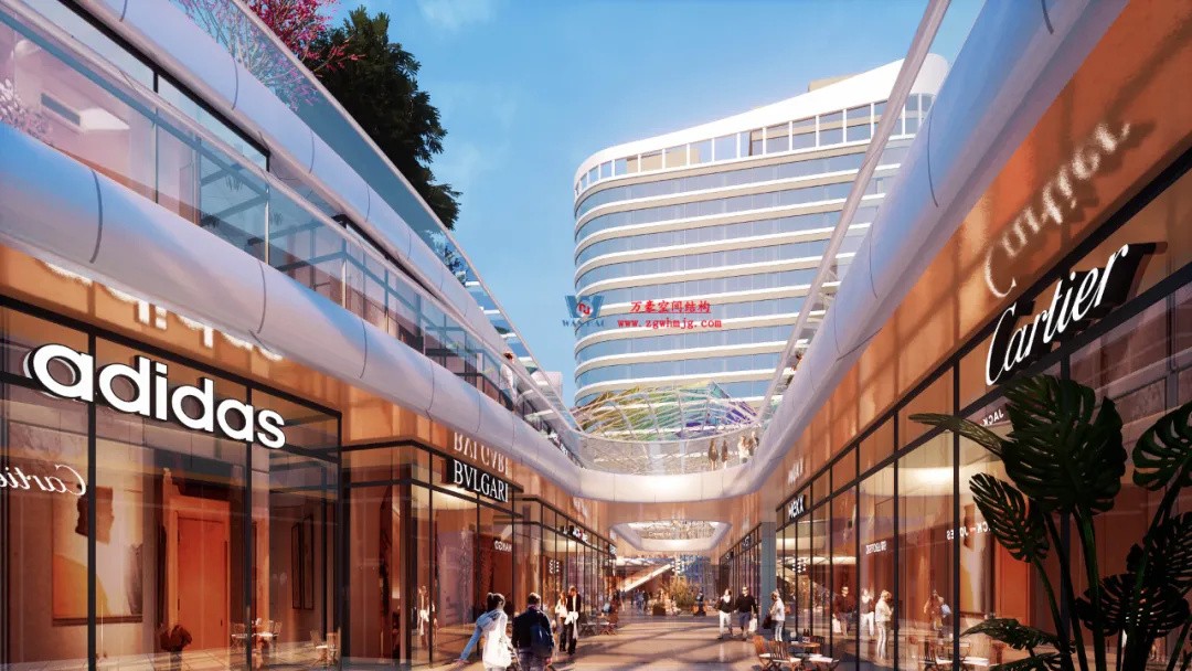 廣州茂名總匯天街商業街ETFE膜結構工程 廣州茂名總匯天街商業街ETFE膜結構工程