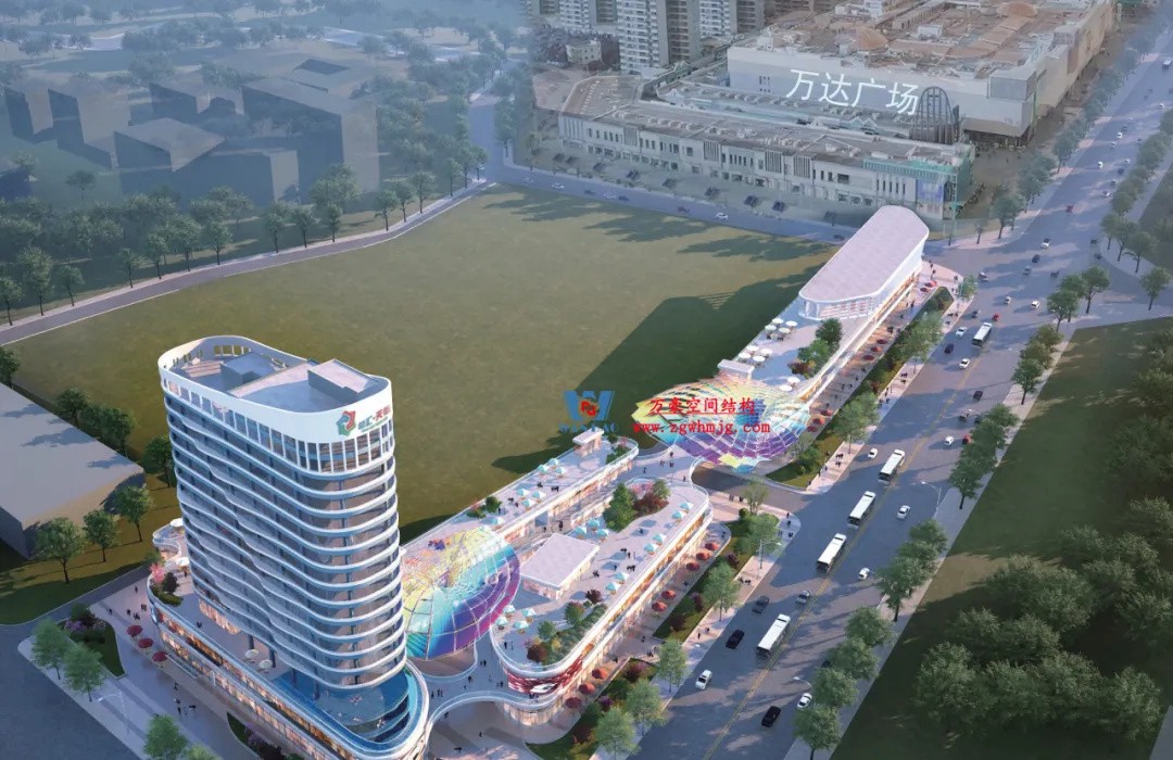 廣州茂名總匯天街商業街ETFE膜結構 廣州茂名總匯天街商業街ETFE膜結構