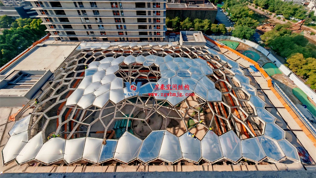 浙江萬豪空間結(jié)構集團有限公司安吉云安里項目膜結(jié)構工程進展報告