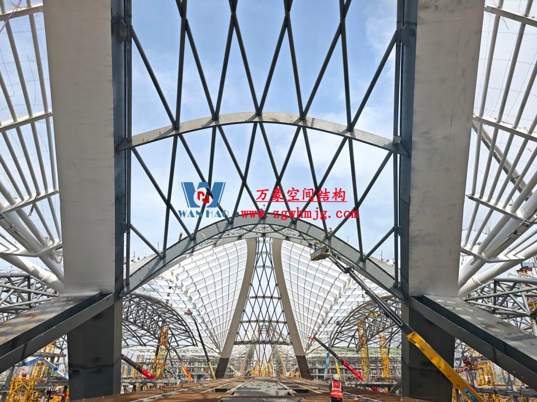 鄭州中原高鐵港數字展貿城ETFE膜結構 PTFE膜結構項目