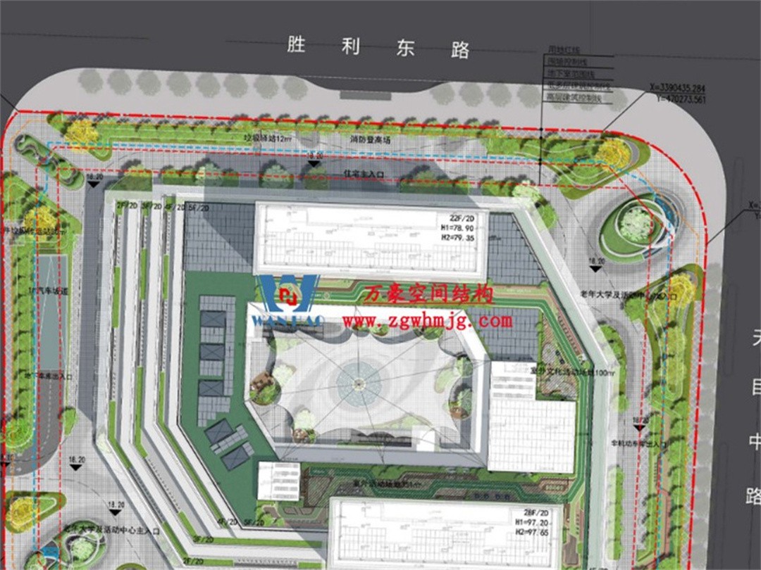 安吉縣昌碩小區地塊房產開發項目鋼結構天幕 安吉縣昌碩小區地塊房產開發項目鋼結構天幕