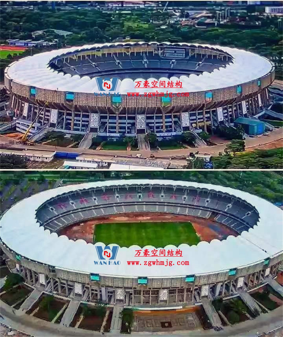 非洲杯肯尼亞體育場PTFE鋼膜結(jié)構(gòu)屋面項(xiàng)目