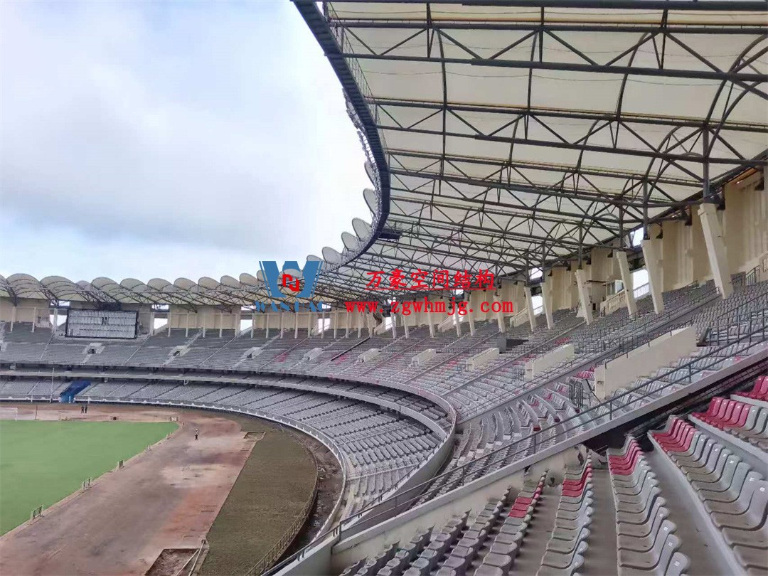 非洲杯肯尼亞體育場PTFE鋼膜結構屋面工程