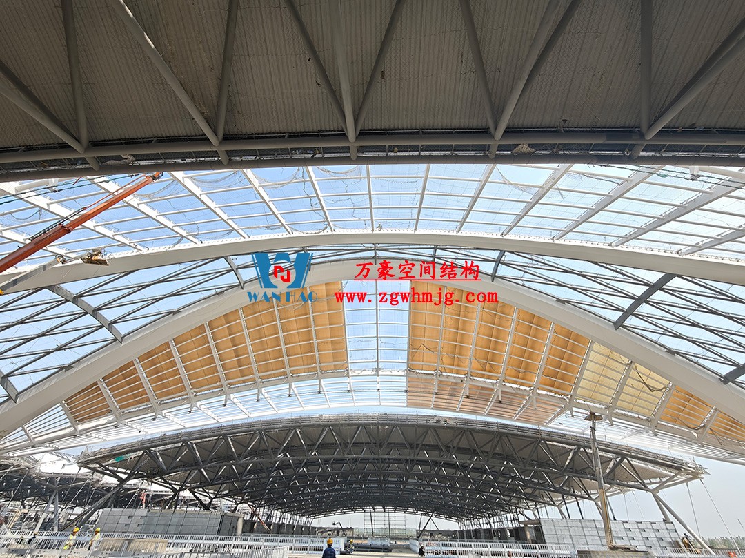 鄭州中原高鐵港數字展貿城ETFE膜結構 PTFE膜結構項目