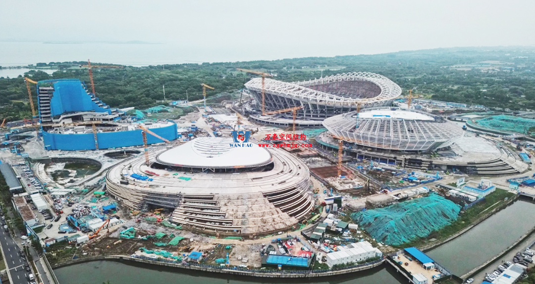 緊跟“蘇超熱浪”，火熱施工中，一只白鷺即將振翅高飛！