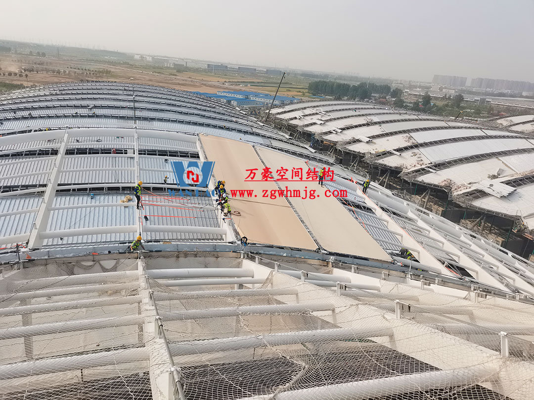 鄭州中原高鐵港數(shù)字展貿(mào)城ETFE PTFE膜結(jié)構(gòu)項目