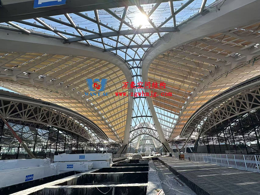 鄭州中原高鐵港數(shù)字展貿(mào)城ETFE PTFE膜結(jié)構(gòu)項目