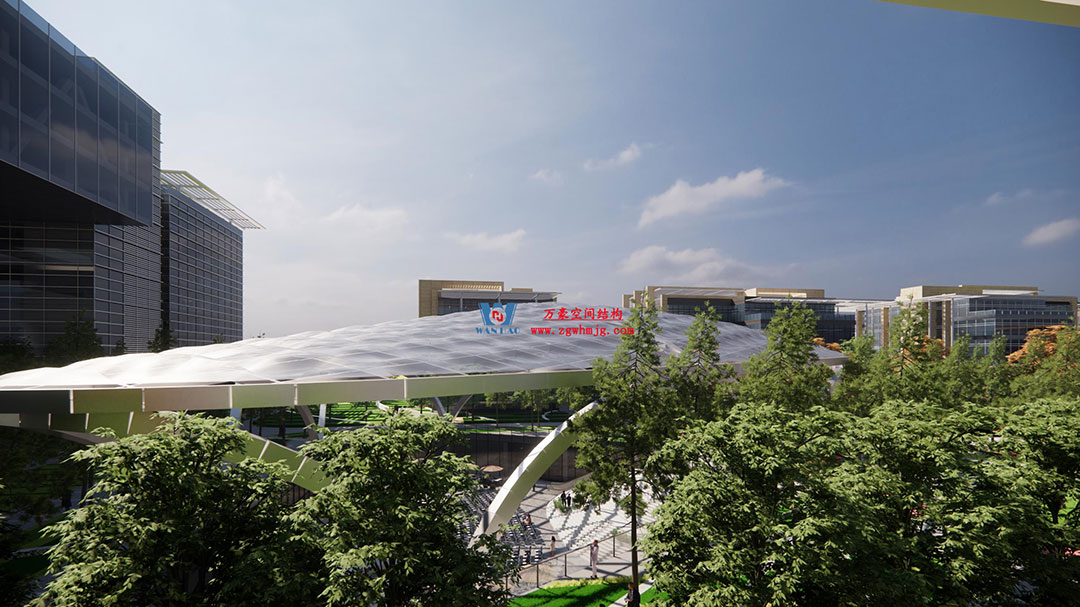 ETFE氣枕膜與雙曲面空間網殼結構結合是什么樣？一起來一睹真容