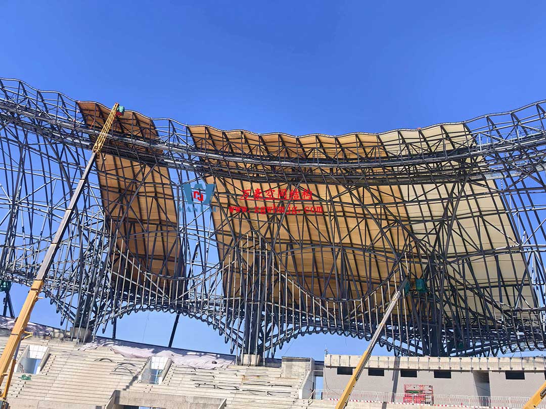 山東蓬萊體育場PTFE膜結構項目