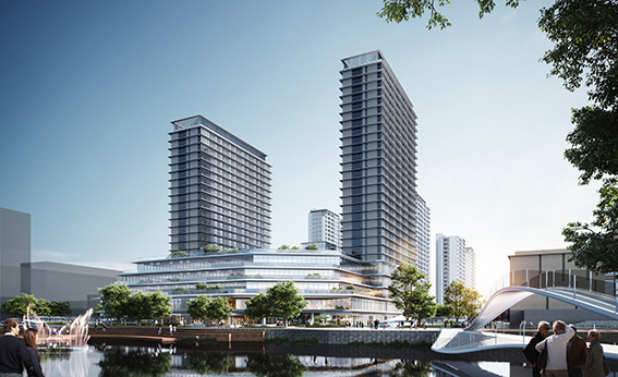 安吉縣昌碩小區地塊房產開發項目鋼結構天幕工程