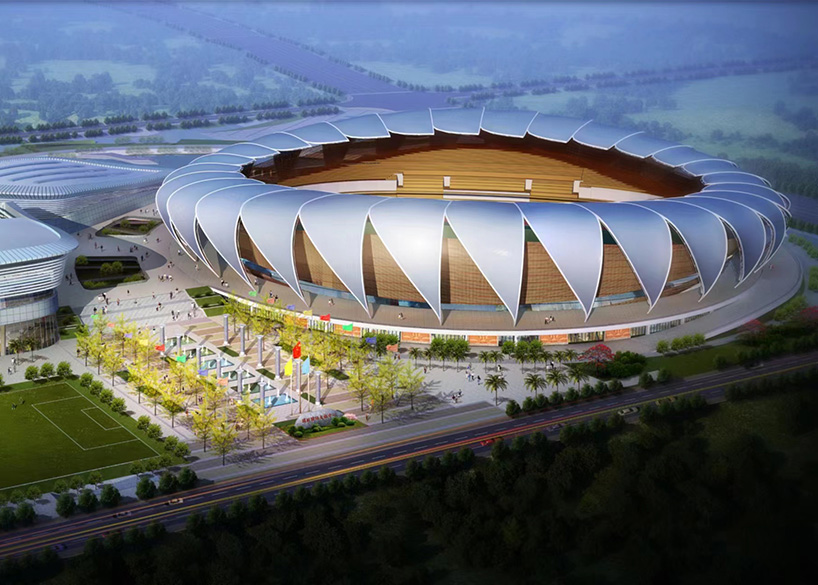 瑞麗國際文體中心建設項目體育場屋面膜結構