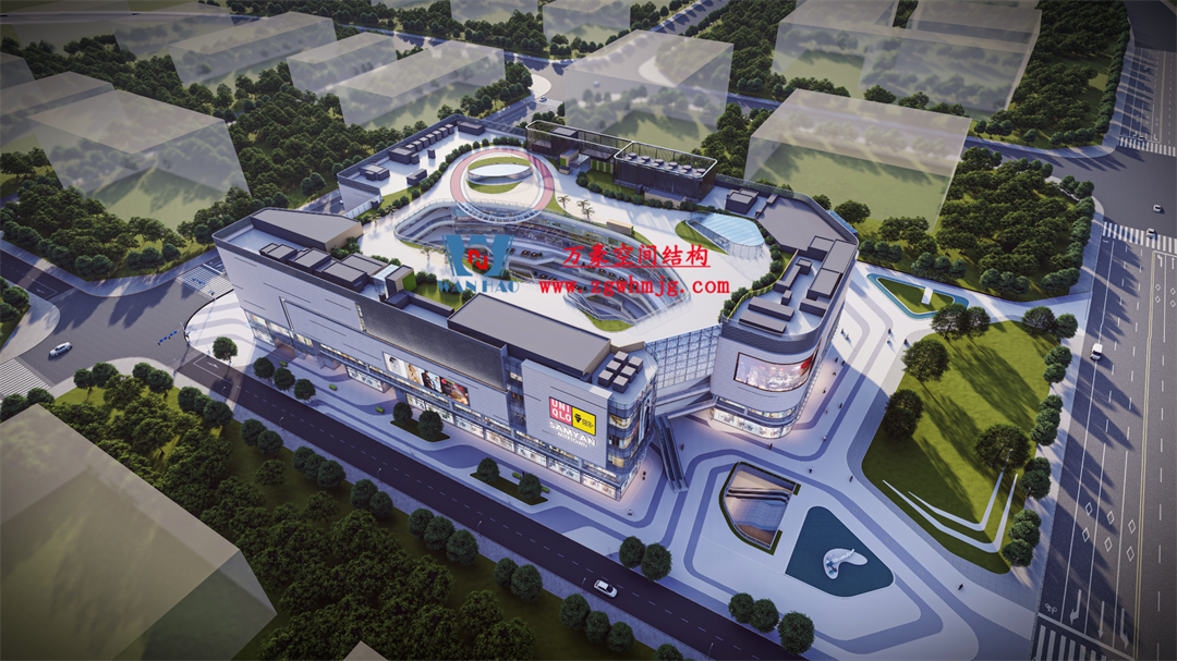 廣州從化鳳凰新天地商業街天幕項目：ETFE+PTFE膜結構打造城市靈動