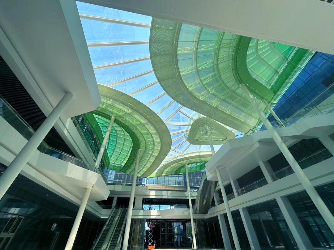 杭州爆紅新地標！鋼膜結(jié)構(gòu)茶香穹頂！