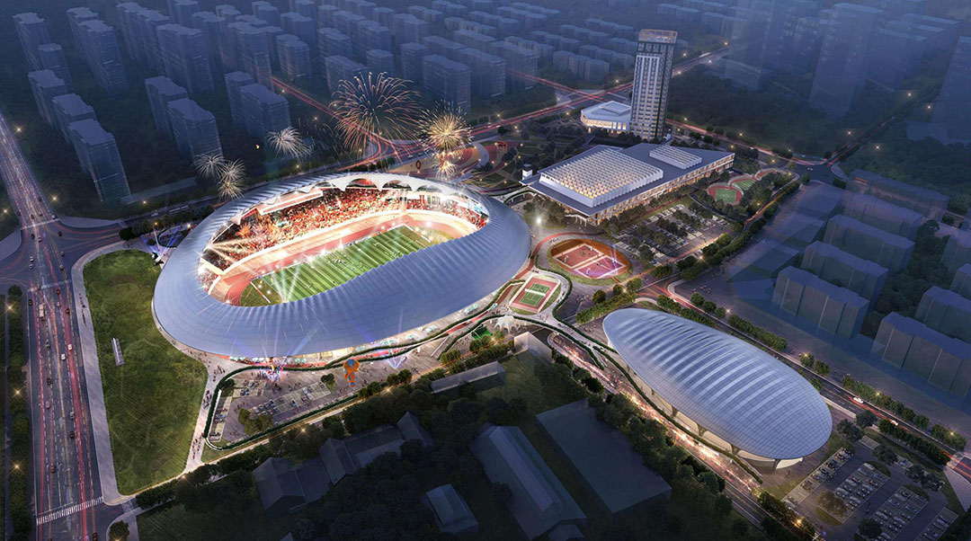 匠心筑就文精品工程，蓬萊體育場建設(shè)全速推進(jìn)