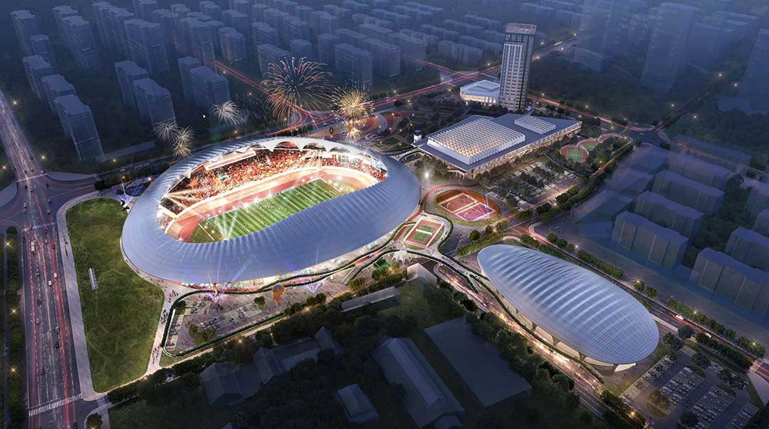 重磅進展！蓬萊體育場邁入膜結構安裝關鍵期，文體新地標加速崛起