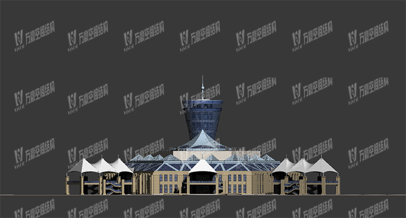 青海茶卡鹽湖天空之境集散中心鋼膜結構項目竣工